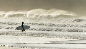 Surfing, Fistral, Beach, Headland Views